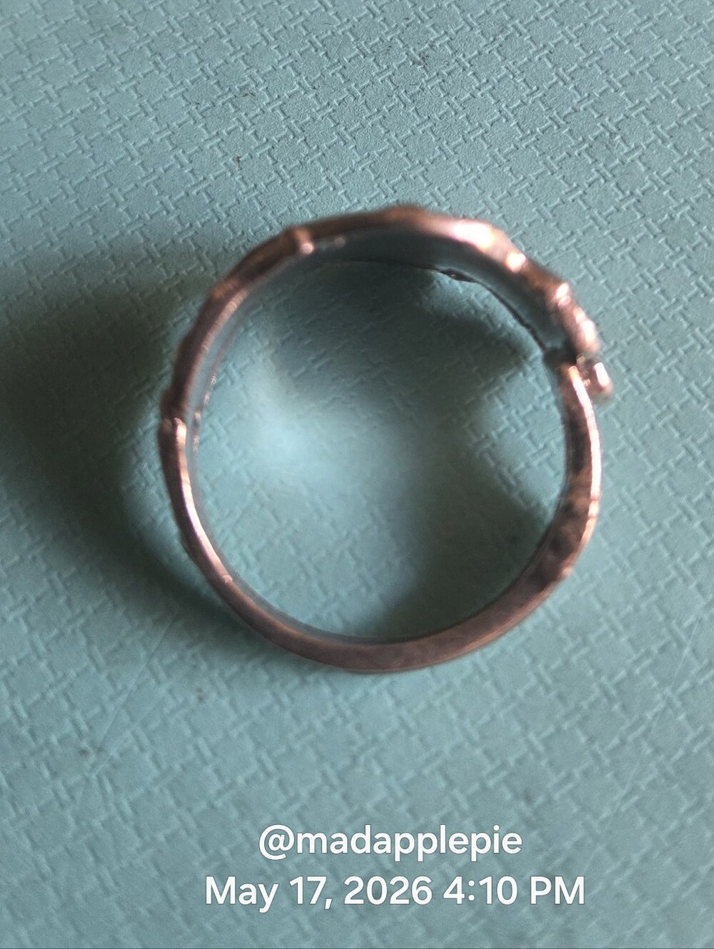Vintage Sterling Silver Goddess Woman Nude Muse Nymph Spoon Ring #126 - Picture 6 of 15